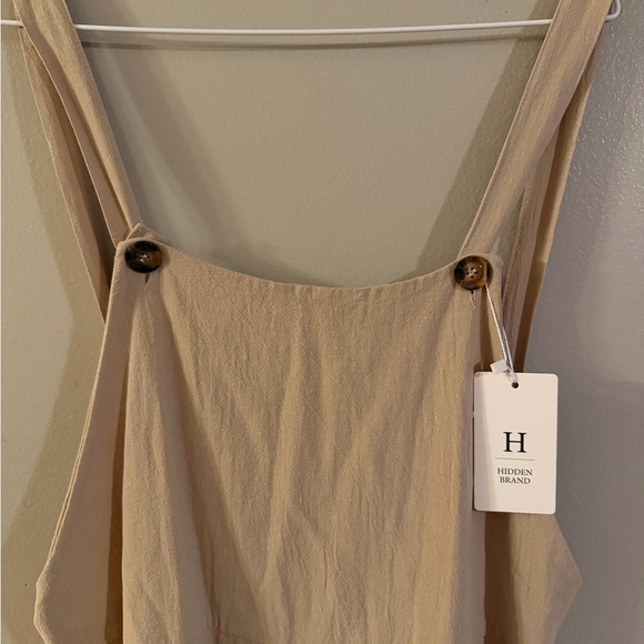 Hidden Brand Pants - Tan Jumpsuit